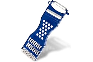 CUMNVULNT 6-in-1 Multifunktions Gemüseschäler, Schäler Gemüse Julienneschneider Gemüsehobel Gemüsefriseur, für Obst und Gemüse mühelos schälen, Für Links- und Rechtshänder geeignet Spülmaschinenfest