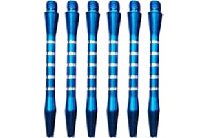 NAUXIU Lot de 6 tiges de fléchettes en aluminium 53 mm