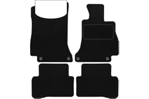 BCM - Tailored Car Floor Mats Fits Mercedes C Class 2014-2021 W/205/S205 - Black Carpet - Anti Slip Mat - Non Slip Car Floor Mat, Fitted With Clips & Granulated Backing - 4 Pc Floor Set Only