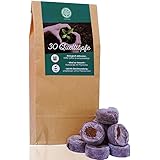 Loveplants Kokos Quelltabletten mit Nährstoffen – 30 Stück, gepresste Kokoserde zur Pflanzen Anzucht ohne zu Pikieren, ca.ø 3