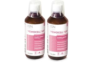 ISN INELDEA SANTE NATURELLE - Veinocell 500- Confort circulatoire -Sans gluten – Sans allergène – Sans OGM – Sans aspartame - Cure de 15 j - Lot de 2 Flacons