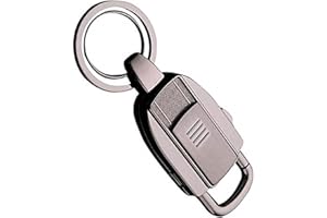 iwobi Electric Keychain Lighter USB Rechargeable Lighter, Electronic Coil Cigarette Lighter usb Rechargeable Windproof Flameless