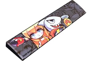 AJAZZ Poggiapolsi ergonomico per tastiera da gioco 87 tasti Piedini in gomma antiscivolo con polso in memory foam per computer portatile Ore di digitazione confortevole Gioco di lavoro 14,1*2,8*0,8 pollici