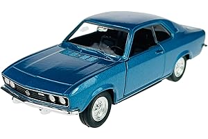 DROMADER Welly 1970 Opel Manta A niebieski ok. 1/34-1/39 metalowy model samochodu Die Cast nowy w skrzynce