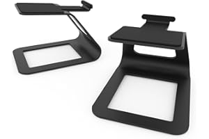 Kanto SE2 Podwyższony głośnik biurkowy Stojaki dla małych głośników | Czarny | Para