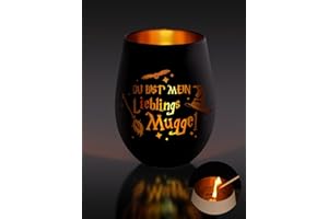 ‎FUNISTREE Windlicht Glas mit Gravur Harry Geschenke für Frauen, Personalisierte Lustige Potter Windlichter, Lieblings Muggel Teelichthalter, Windlicht Glas Geburtstagsgeschenk Freundin
