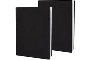 CRASPIRE 2Pcs Black Stretch Book Cover Stretchable Book Sleeve Covers 9 x 14in Notebook Wrap Sleeve Up to 9 x 11in Elastic Cloth Reusable Rectangle Protect Cover for Hardcover Books Paperback Textbook