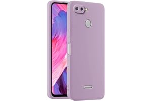 HULLIN Funda de Silicona Colorida para Teléfono, Adecuada para Redmi 6 / Redmi 6A (5.45") - Hierba púrpura