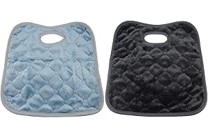 XWYDZ 2 Pack Baby Car Seat Protector, Potty Training Car Seat Protector, Car Seat Potty Training Protector - Waterproof Reusable Liners with Leak-Proof Backing for Babies & Toddlers (Gray Blue/Black)