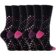 Gentle Grip - 6 Paires Chaussettes Sans Élastique Pour Diabétiques Femmes 37-42 EUR, Non Comprimantes Et Confortables