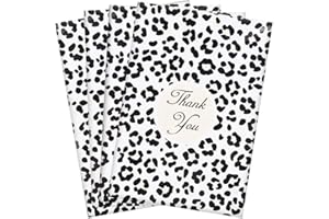 Wanxida 100St Folienversandtaschen Plastikversandbeutel Versandbeutel Warenbeutel Versandtasche, undurchsichtig, 25cm x 35cm (Cheetah)