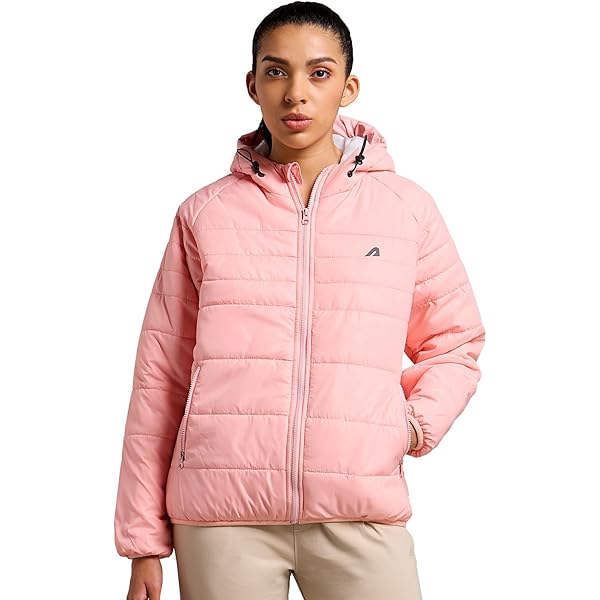 Buy Uaneo Women's Cropped Puffer Jacket Winter Shiny Zip Up