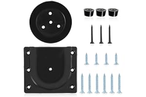 KWJEIULSOQ Dartscheibe Halterung Dart Board Wandhalter Dartscheibe Aufhängen Set für Steeldartboards, Dartscheiben Zubehör Halterung Dartständer für Dartscheibe Wandhalterung für Dartboards Schwarz