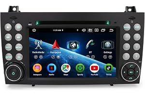 CarPlay Autoradio Android 16 för Mercedes SLK R171 DSP GPS DVD 7" IPS-skärm | 8 Core 4GB + Pekskärm 2 DIN med Android Auto Bluetooth WiFi CD/DVD GPS-navigering Rattstyrning