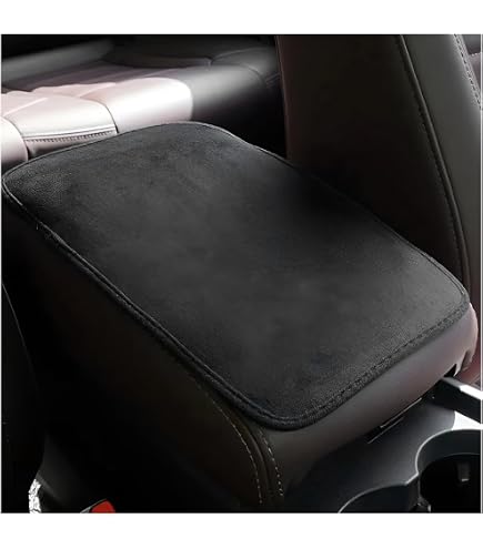 Coussin D’Accoudoir Voiture Universel En Cuir PU – Housse Protection Console Centrale, Noir, Pour La Plupart Des Voitures, SUV, Camions