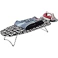 Peng Essentials Zurich Ironing Board| Portable and Foldable Ironing Table for Clothes|Ironing Table with Silicon Pad for Iron Rest, Size- 73x34cm, (Black)