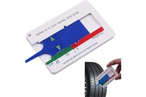 Eupneicu Profiltiefenmesser, Profiltiefenmesser Für Reifen, 0 Bis 20 Mm Tiefenmessschieber, Leicht Zu Tragen, Reparaturwerkzeug Zur Messung Der Dicke