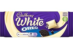 Cadbury Oreo White Chocolate Bar With Oreo Biscuit Pieces, 120 g (Pack of 1)
