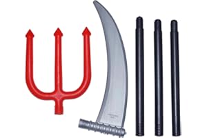 ZUCOS Plastik Sensenmann Sense Sichel Waffe Prop König Zepter Karneval Halloween Kostüme Accessoire