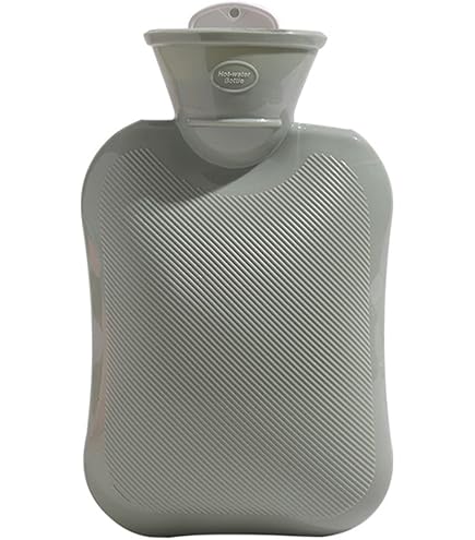 Fashy Hot Water Bottle Single Rib 3D Wave 0.8L - Green