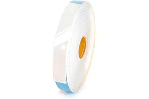 Bricoroll - Canto Autoadhesivo - Fácil aplicación sin plancha - Material PVC - Color Blanco Alto Brillo - Ancho 25mm x Largo 20m - Acabado Profesional - Alta resistencia - Fabricado en España