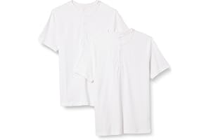 Amazon Essentials Slim Fit Pique Henley z krótkim rękawem Mężczyźni Aemn20296 (2 w zestawie)