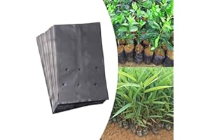 AIDNTBEO 100 bolsas gruesas para vivero, bolsas de cultivo de plantas, macetas, bolsas de plantación de flores
