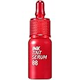 Peripera Lip Ink Tint Serum - Skin Moisturizing Long-Lasting Egg Shell Shine - Yes Or Red