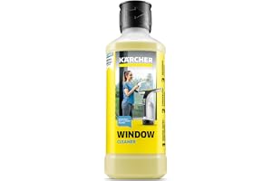 Kärcher środek do czyszczenia szkła w koncentracie RM 503, nadaje się do mycia okien, szyb, luster i kabin prysznicowych, z 500ml koncentratu uzyskuje się 6,25l płynu czyszczącego.