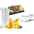 FENNEK Shorty Small Stainless Steel Flame Salmon Holder for Fire Bowls & Grills with Special Clamping Mechanism - No Screws Required | Rotates 180° | Made in Germany