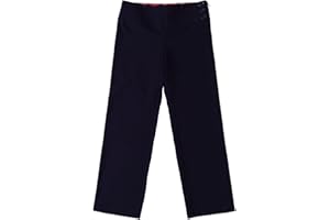 Bienzoe Girls School Uniform Trousers: Kids Adjustable Waist Durable Straight Leg Dress Trousers