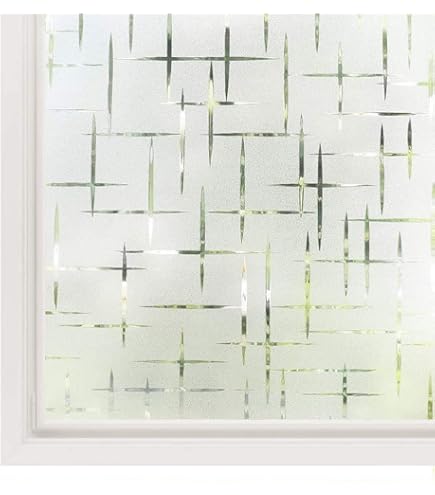Zindoo Raamfolie, ondoorzichtig, inkijkbeschermingsfolie, zonder lijm, decoratiefolie, goede privacybescherming voor de badkamer, douchecabine en deuren, kleedkamer, 105 x 400 cm