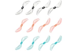 BETAFPV Gemfan 12pcs 45mm 2-Blade Propeller with 1.5mm Shaft Hole Compatible for RC FPV Whoop Drone for Freestyle Like Meteor75 PRO Whoop Drone Quadcopter with 1102 Brushless Motors