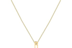 YeGieonr Collana Donna con Iniziale Lettera in Oro 18K - Dorata Collana Acciaio Inossidabile Donna Gioiello Regalo Perfetto per Lei - Ciondolo con Alfabeto