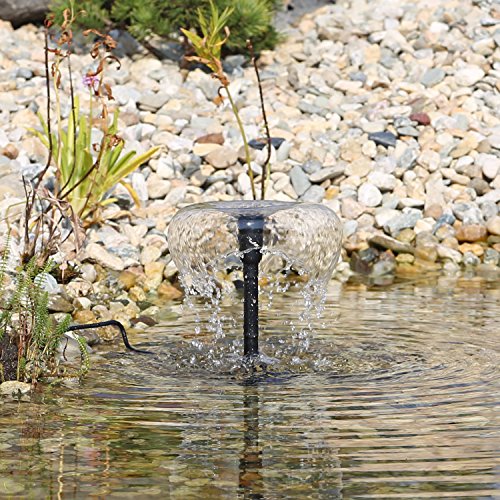 CLGarden Solar Springbrunnen Pumpe SP-S2 Solarpumpe 5W 5 Watt Teich Teichpumpe - 4