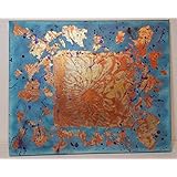 Leinwand Acrylmalerei und Blattgold 30,00 cm x 25,00 cm Bild Deko