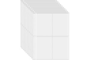 Goldoars 400 Pochettes pour Cartes à Collectionner Portefeuilles de Rangement Collection de Pages d'album avec Poches des Deux côtés, Transparents Jeu de Cartes Porte-Cartes Ensemble (50 Pages)
