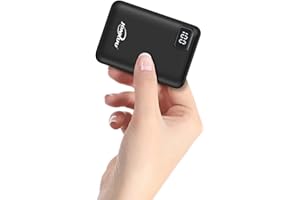 JONKUU Mała przenośna ładowarka do telefonu 10000 mAh szybkie ładowanie 2,4 A Power Bank zewnętrzne akumulatory podwójne porty z wyświetlaczem LCD Powerpack kompatybilny z iPhone Huawei iPad Samsung Nintendo Switch i tabletów