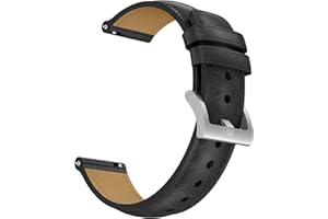 XIIORE Skórzany pasek kompatybilny z Amazfit GTR 4/GTR 3 Pro / GTR 3 / GTR 2 / GTR 2e/GTR 47 mm / Stratos 3 / Stratos 2, zapasowy pasek sportowy 22 mm ze skóry.