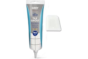 TOOLERA Tile Grout Repair Kit, Premixed Tile Grout (12.7 Oz / 360gr), Waterproof Grout Filler for Bathroom, Kitchen, and Floor Tiles (Grey)