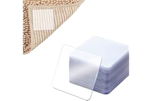AILELAN Pinzas para Alfombras, 25 Piezas Cinta Antideslizante para Alfombras, Bases Antideslizante Alfombra Pinzas para Alfombras, Antideslizantes para Alfombras para Suelo Laminado (6x6cm)