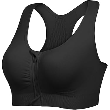 Joyshaper dames beha met voorsluiting zonder beugels, postoperatieve compressiebeha, sportbeha met rugondersteuning, comfortabele bustier, M