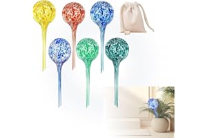 BigKing Kula nawadniająca do roślin, 6 sztuk, 100 ml, cebula szklana, automatyczny system nawadniania, do nawadniania roślin na urlopie