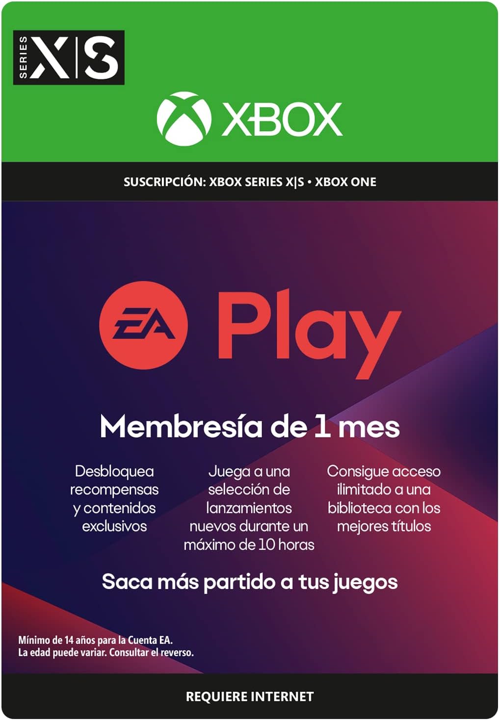 EA Play - 1 Month Subscription | Xbox - Código de descarga