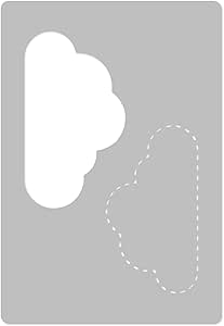 Wiederverwendbare Wandschablone Aus Kunststoff Gepunktete Wolke Muster Schablone Vorlage 45x65cm Amazon De Baumarkt