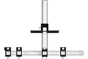 TINGJS Kabinett Hardware Jig Einstellbare Punch Locator Schrank Jig für Installation von Griffen Knäufen an Türen oder Schubladen