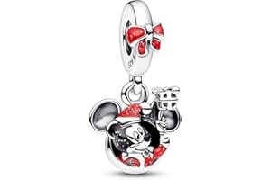 HAEPIAR Mickey S925 Silver Charm for Bracelet Necklace Sterling Silver Dangles for Women Girls…