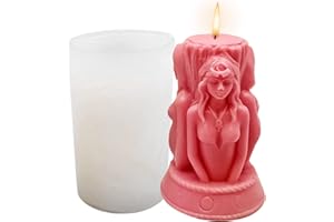 DZAY Bougie Moules de Crâne 3D,Vénus Déesse Moule Bougie Corps,Artistique Abstrait Moules en Silicone,Bougies Art Aromathérapie Corporel Moule - pour Fabrication Bougies,Plâtre ou époxy (Vénus)