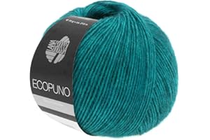 ‎LANA GROSSA LANA GROSSA Ecopuno | Edle Netzgarnstruktur aus Baumwolle gefüllt mit Merino/Alpaka | Handstrickgarn aus 17% Schurwolle (Merino) & 11% Alpaka Wolle | 50g Wolle zum Stricken & Häkeln | 215m Garn