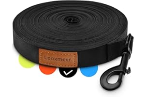 Schleppleine für Hunde, 3m 5m 7m 10m 15m 20m 25m 30m Schleppleine mit Robusterem Karabiner, Hundeleine für Große bis Kleine Hunde, Laufleine für Spaziergang, Übungsleine, Reißfeste Trainingsleine